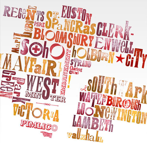 Alphabet City Print: London