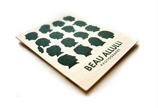 Beau Allulli Photography business card