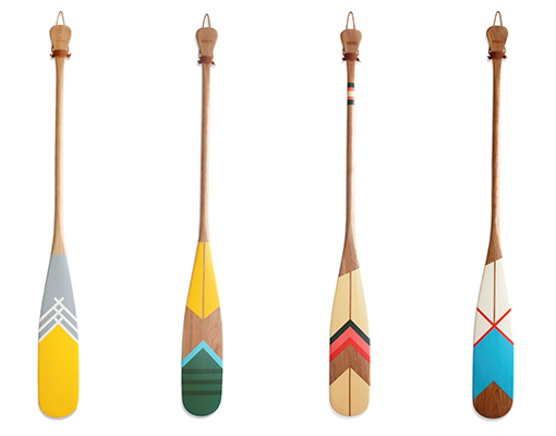 Painted Canoe Paddles