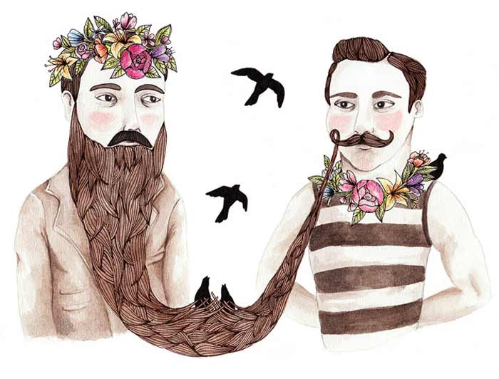 Alliteration Inspiration: Beards & Bees / on Design Work Life. Alliteration Inspiration: Beards & Bees / on Design Work Life.