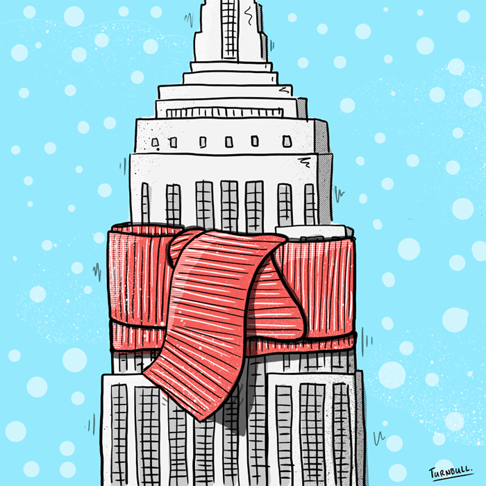 "Rug up New York! it’s gonna be -3 (27f) today!"