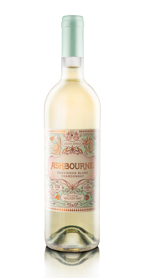 pastels Pearly Yon's Ashbourne Wine Label